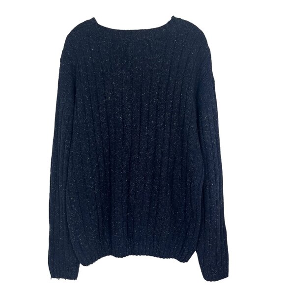 Northeast Outfitters Silk Wool Blend Cable Knit Sweater Mens XXL Blue Size XXL - Picture 2 of 6